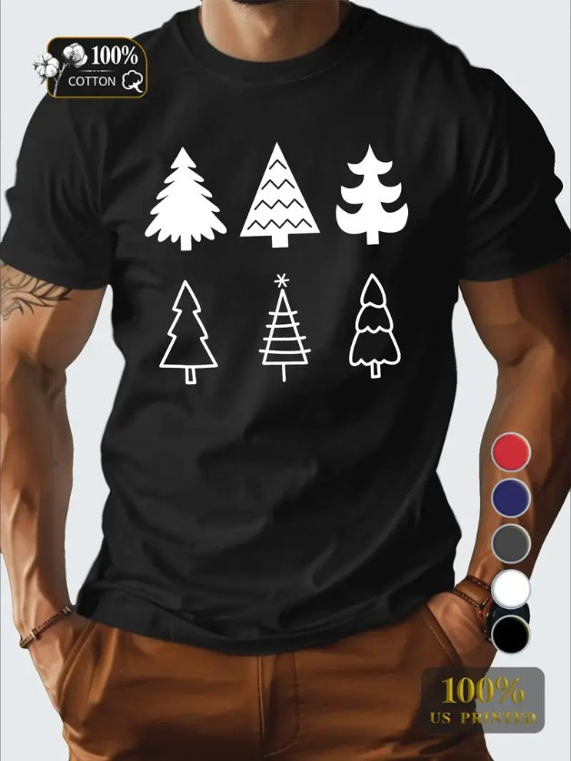 Christmas Tree  Men's Tshirt Comfort Fit
