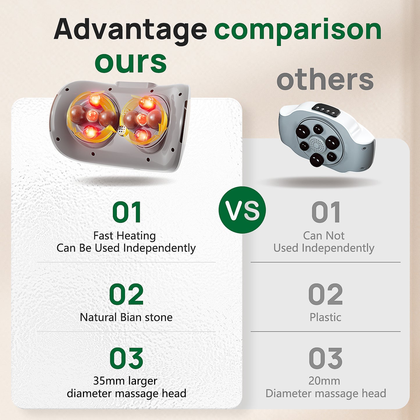 2025 Smart Bian Stone Abdominal Massager With Heat Light Wave Therapy Auto Kneading Home Wellness Solution