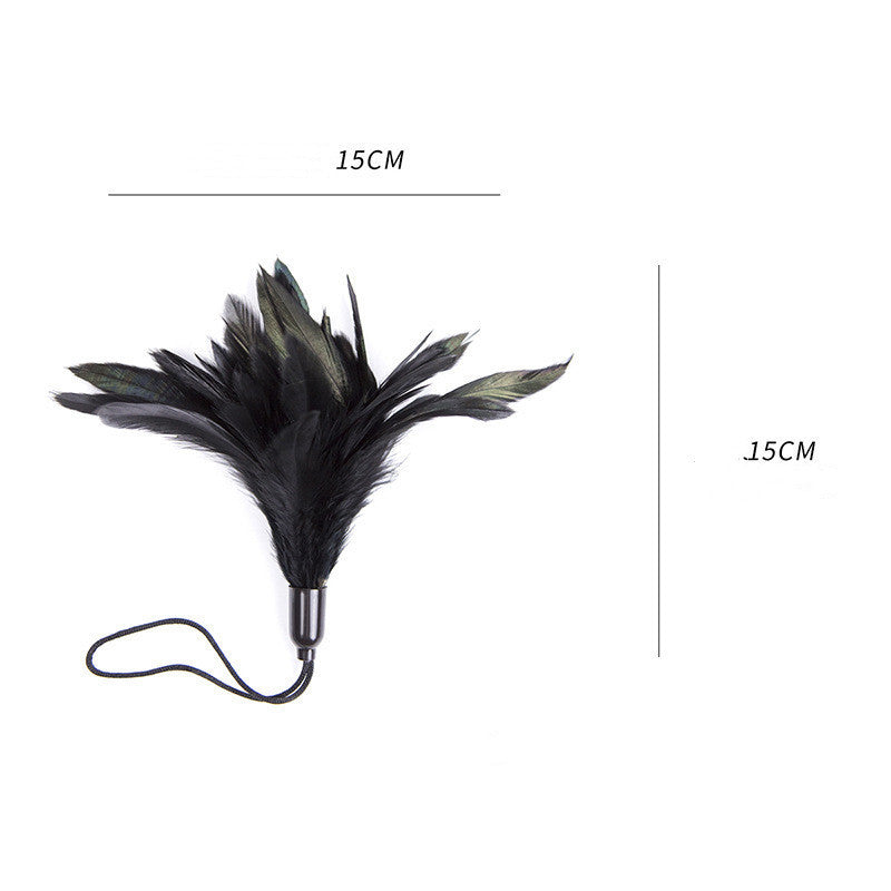 Men's And Women's Black Bed Scratch An Itch Feather